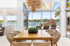Dining - Luxury Riverfront: Private Pool, Water Views (Noosa Heads)