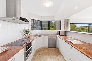 Microwave, oven, stovetop, dishwasher