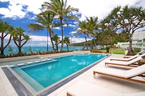 A heated pool