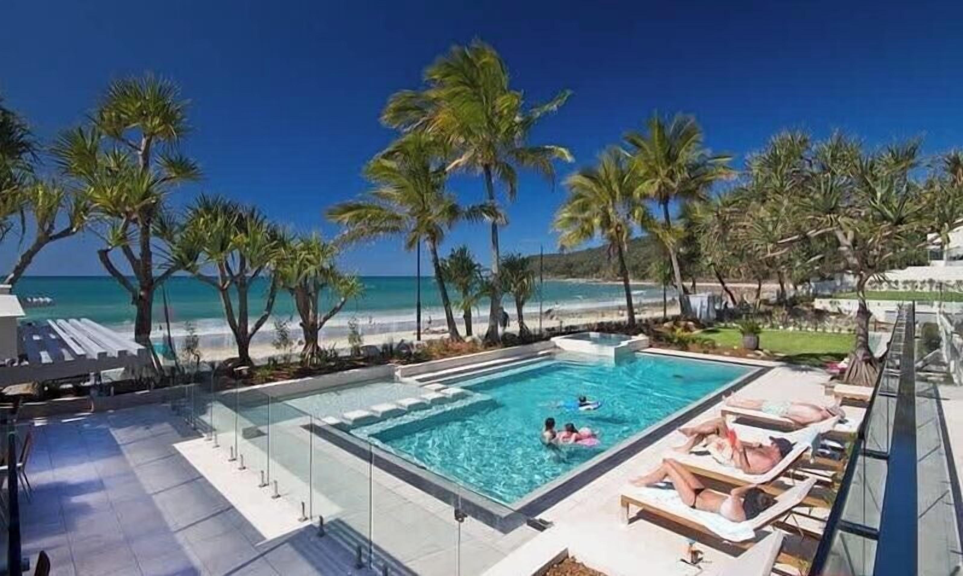 A heated pool