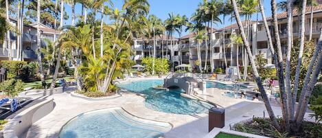 A heated pool