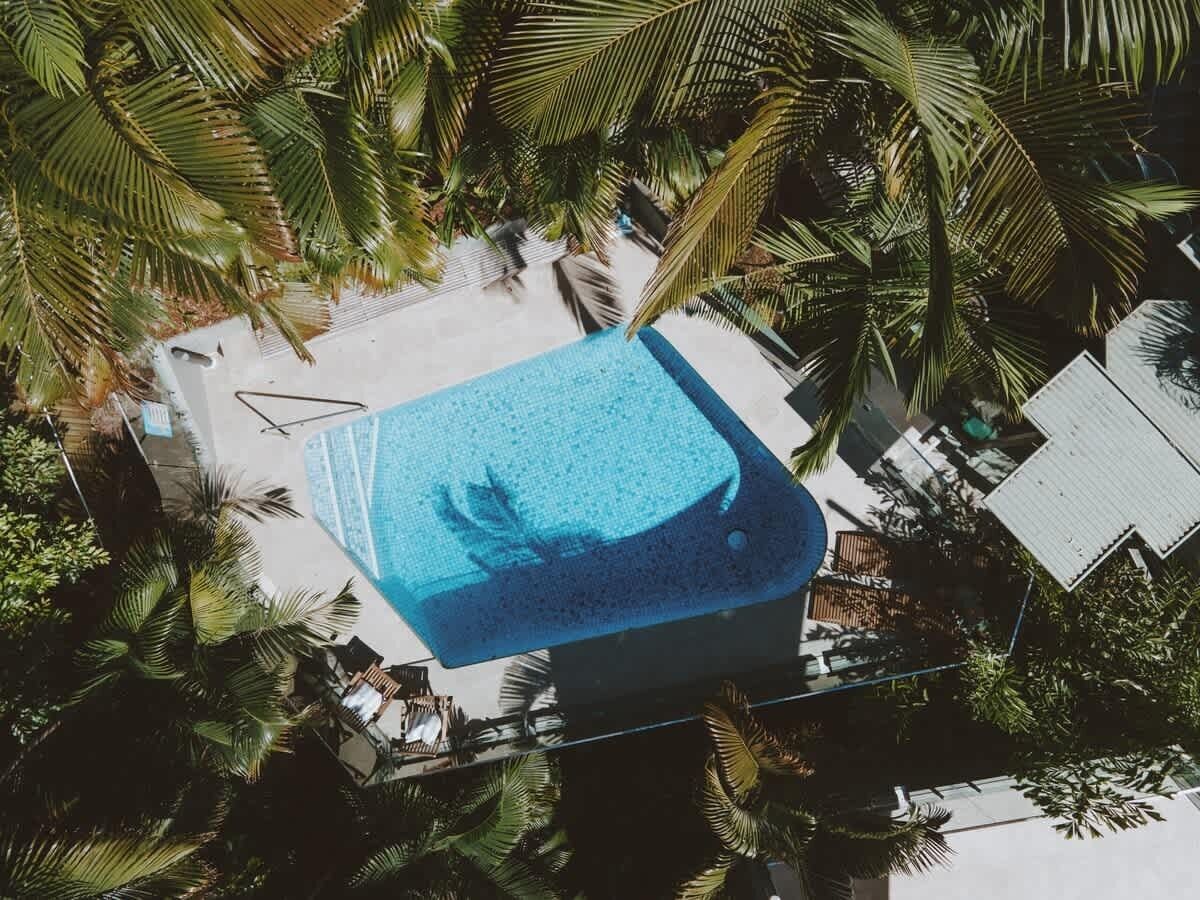 A heated pool