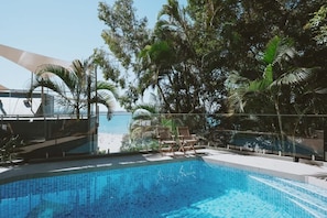 Una piscina riscaldata
