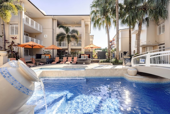 A heated pool