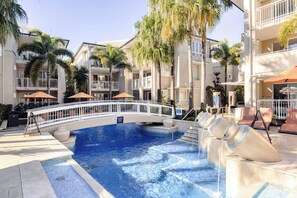 Una piscina riscaldata