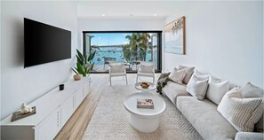 The Coconut Apartment at Palm View Collective | Living area | Flat-screen TV - Palm View Collective (Elizabeth Bay)