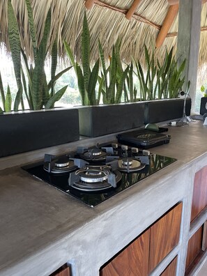 Fridge, coffee/tea maker, toaster, blender - Casa Mexibali (Troncones)