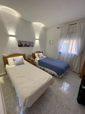 2 bedrooms, iron/ironing board, travel crib, WiFi