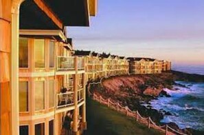Guests can enjoy breathtaking ocean views from the hotel's spacious balconies.