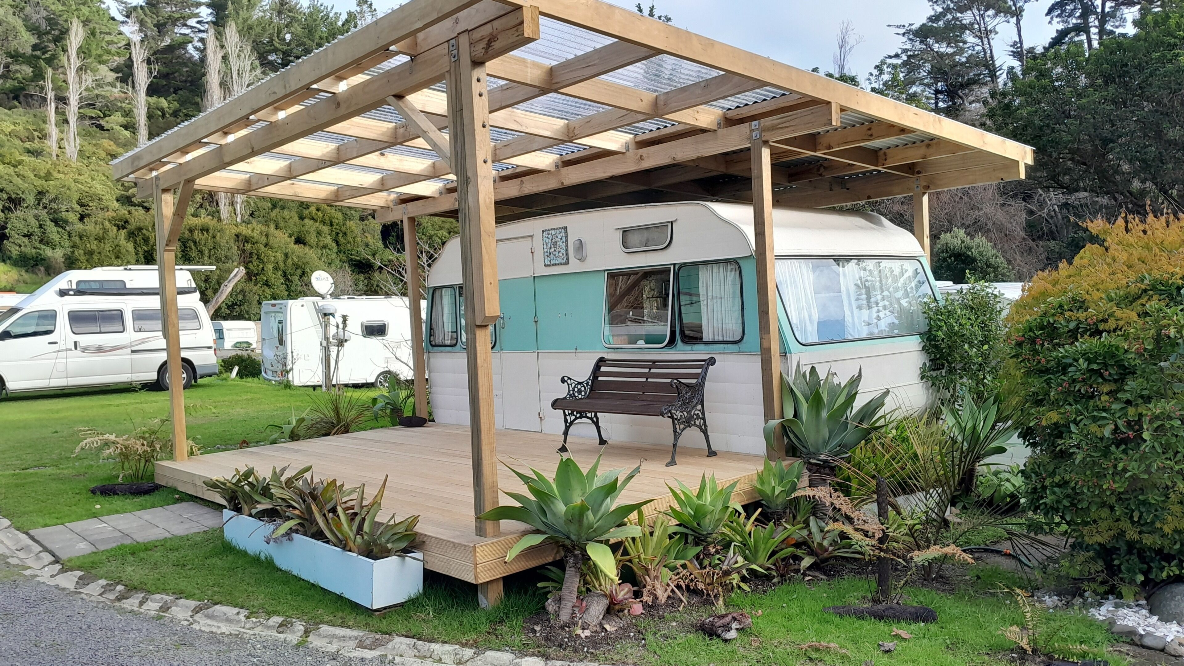Retro Medium Caravan | Terrasse/patio