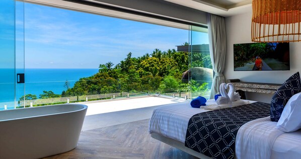 Luxury-Villa | 6 Schlafzimmer, Bettwäsche aus ägyptischer Baumwolle