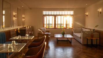 Breakfast, lunch, dinner served; Mediterranean cuisine, pool views