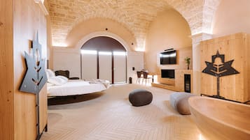 Luxury Room | Premium bedding, down comforters, in-room safe, individually decorated