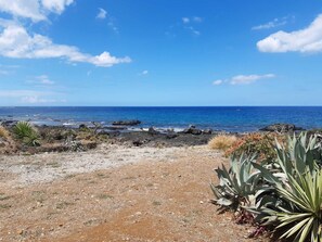 Am Strand, Liegestühle, Strandtücher
