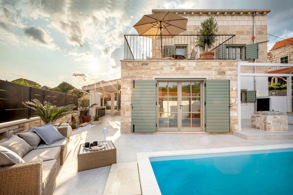 A heated pool