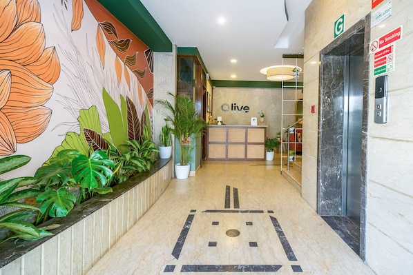 Interior entrance