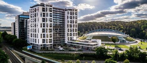 A szálláshely homlokzata