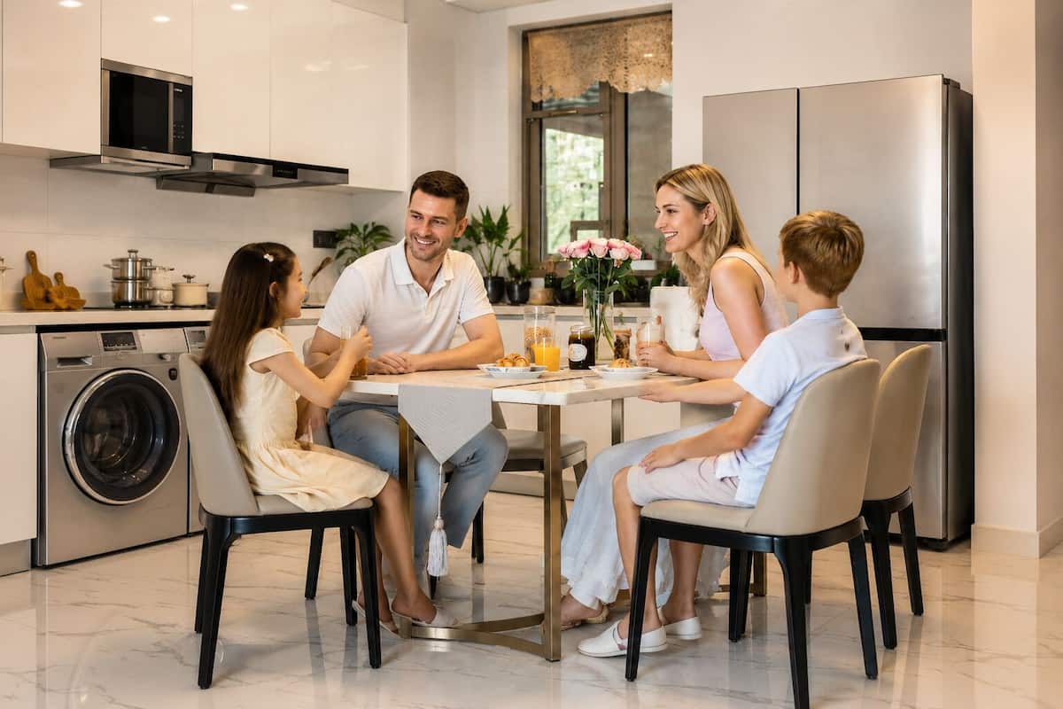 Superior Family Two - Bedroom Suite with Expansive Living Area and Kitchen | Soundproofing, free WiFi, bed sheets