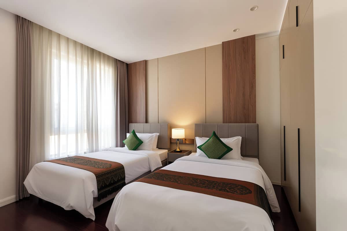Deluxe Twin kamer | Geluiddichte muren, gratis wifi, beddengoed