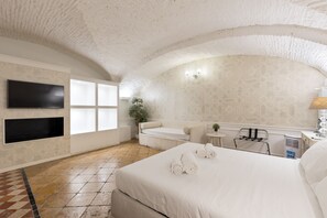 Family Room | 1 bedroom, blackout drapes, soundproofing, iron/ironing board - Domus Luxury Suite  (Rome)
