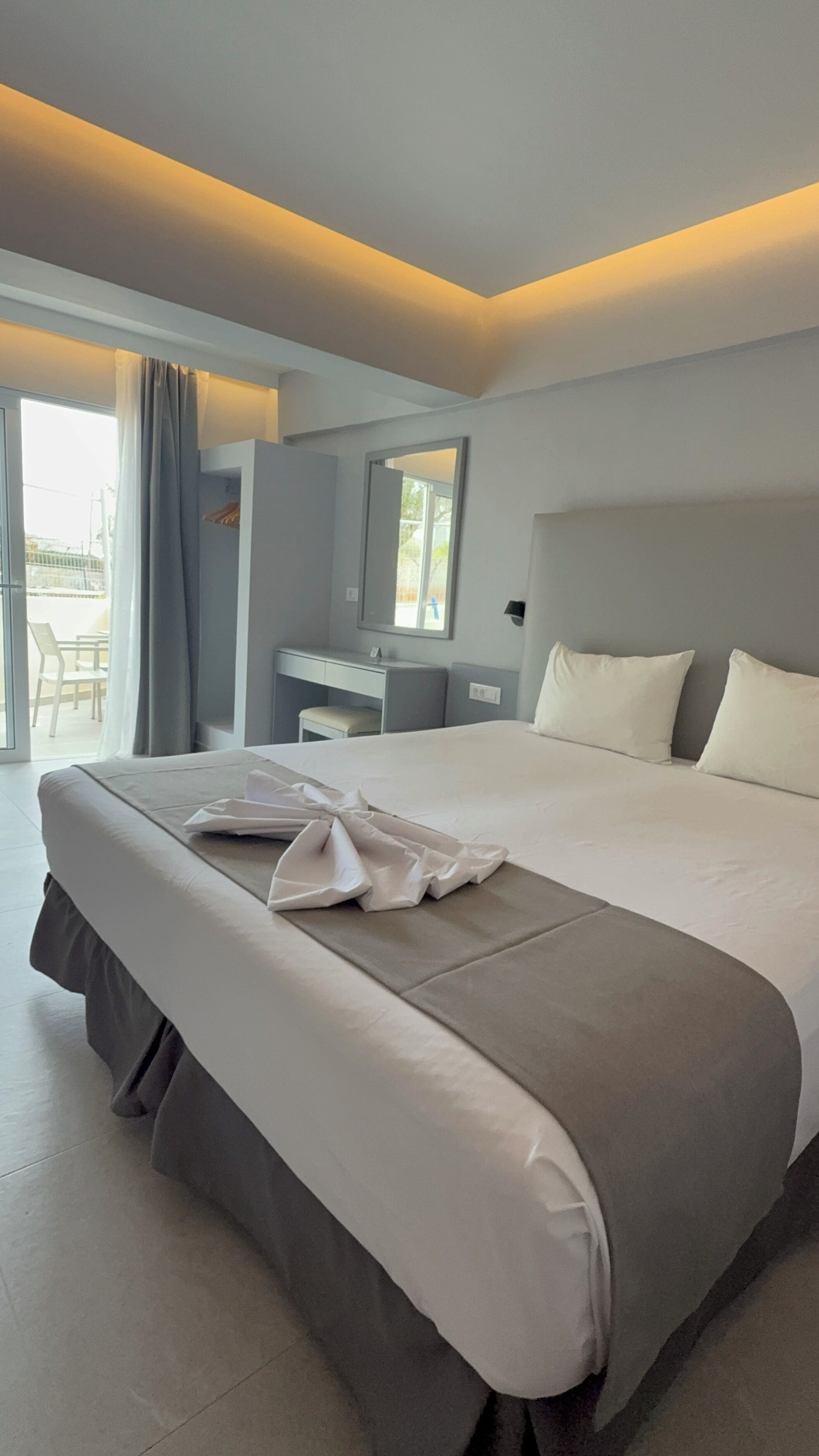 Renovated Triple Room With Terrace | Egyptian cotton sheets, premium bedding, Select Comfort beds