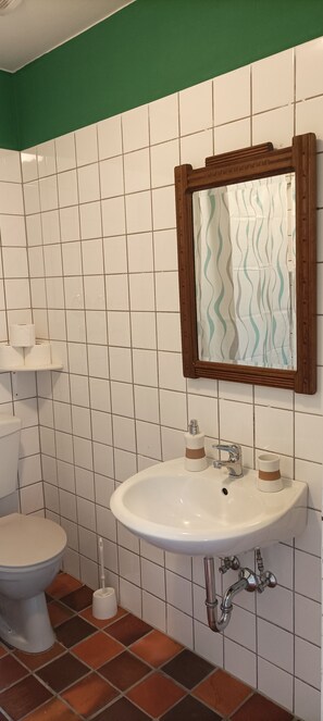 Dusche, Handtücher, Seife