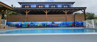 Pretty apartment with shared swimming pool less than 1km from the sea 