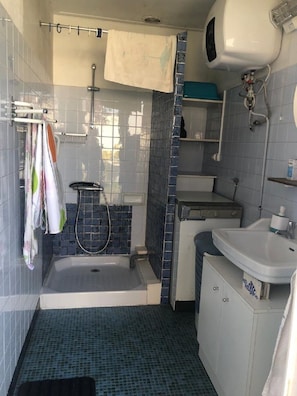 Shower, hair dryer