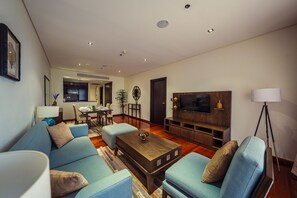 Living area - Lovely 1 bedroom apartment - Anantara (Dubai)