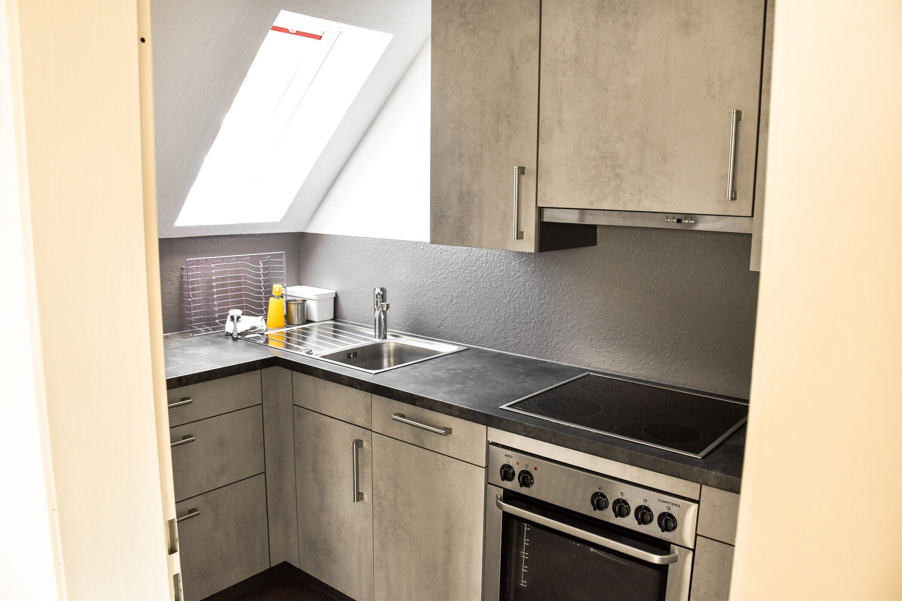 Kühlschrank, Ofen, Herdplatte, Geschirrspüler