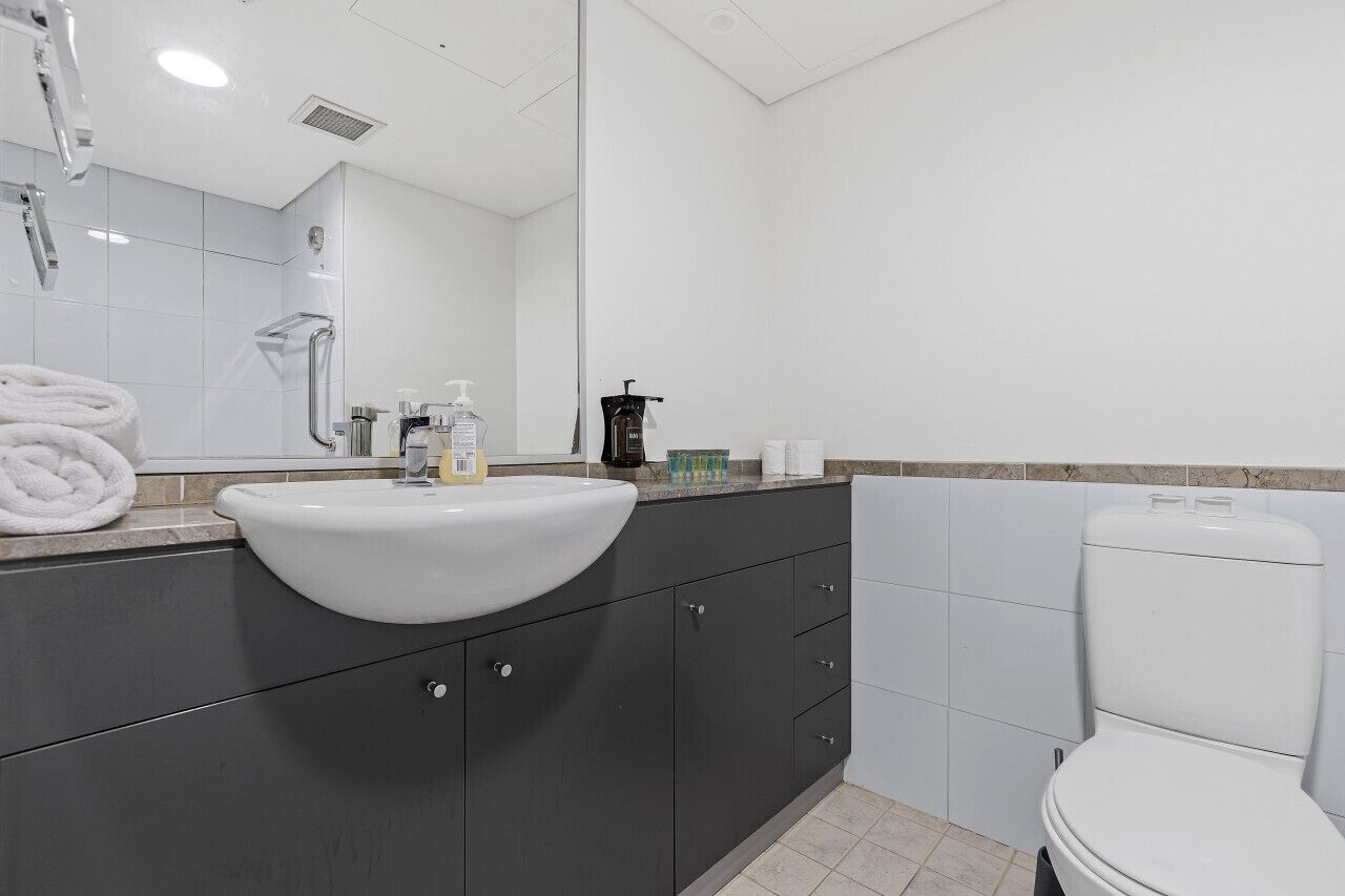 Hair dryer, towels
