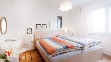 1 Schlafzimmer, Reisekinderbett, kostenloses WLAN, Bettwäsche