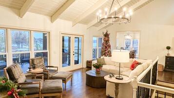 Smart TV, foosball, books