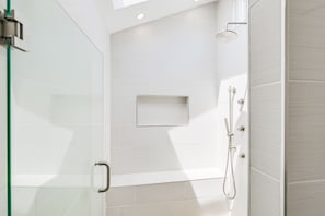 Free toiletries, hair dryer, towels