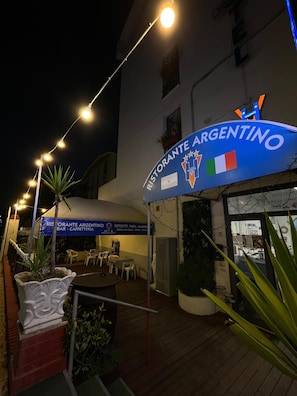 Front of property - evening/night