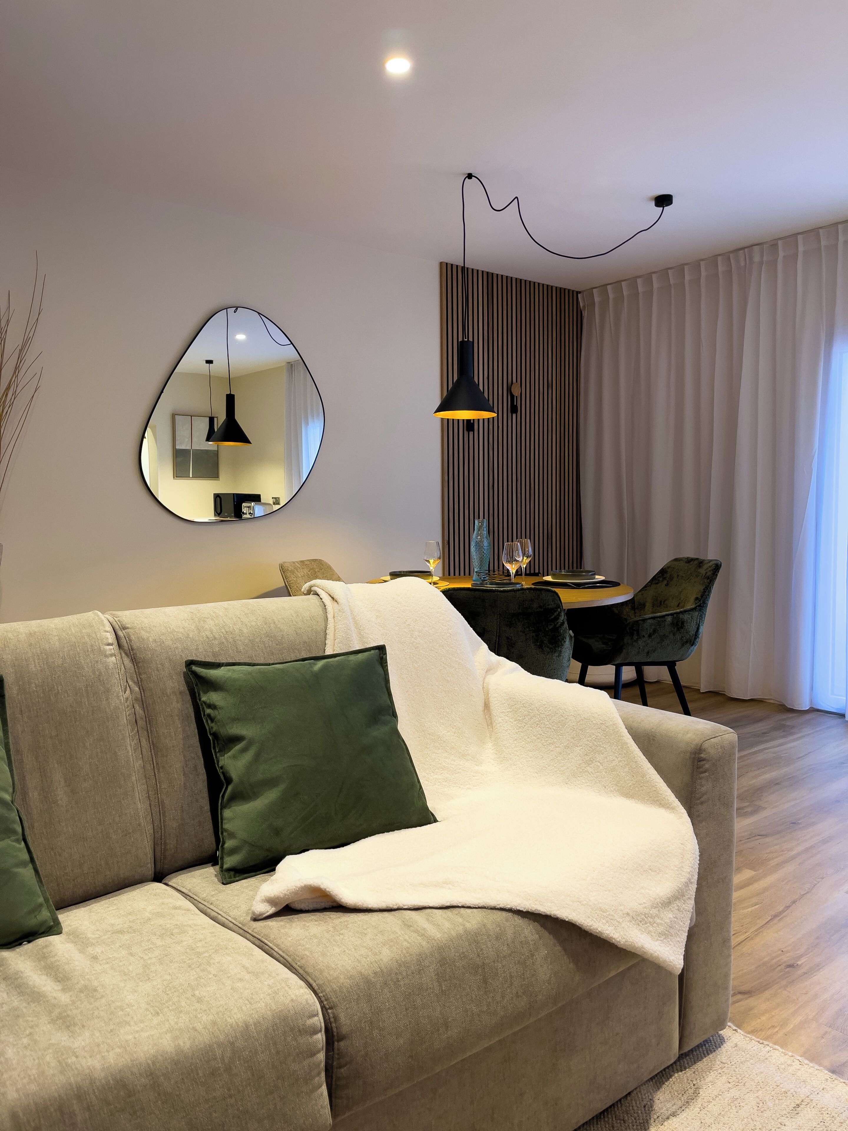 Deluxe-Apartment, Stadtblick (En haut de l'escalier) | Wohnbereich