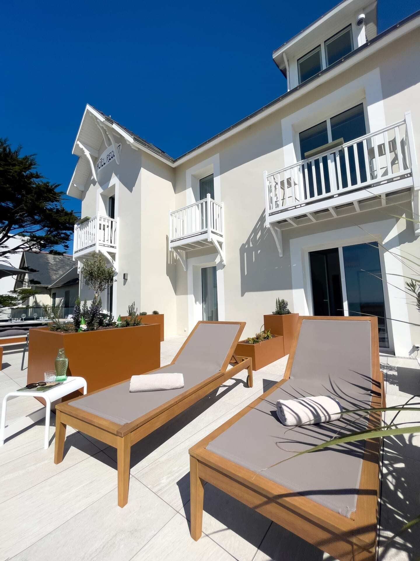 Appartement Deluxe, terrasse, vue plage (Entre ciel et mer) | Enceinte de l’hébergement