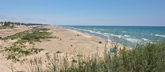 Newly built 4-bedroom cottage w/ WiFi & AC next to dunes, Lake Michigan & beach