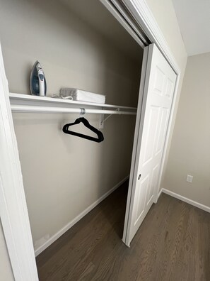Master bedroom closet - 2 bedroom house with 1 master bedroom en-suite, park on lot..RWJ/ Downtown (Newark)