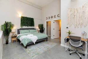 Desk, iron/ironing board, free WiFi, bed sheets