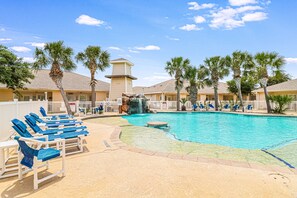 A heated pool