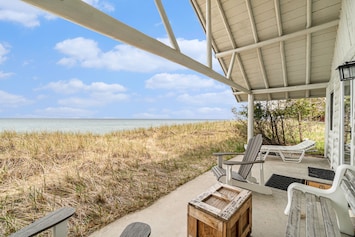 Image of Lakefront cabin with 100 ft of Lake Michigan beach, full kitchen, loft, & deck