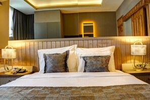 Habitación doble Deluxe | Sábanas de algodón egipcio y ropa de cama de alta calidad 