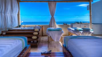 Sauna, hot tub, massages