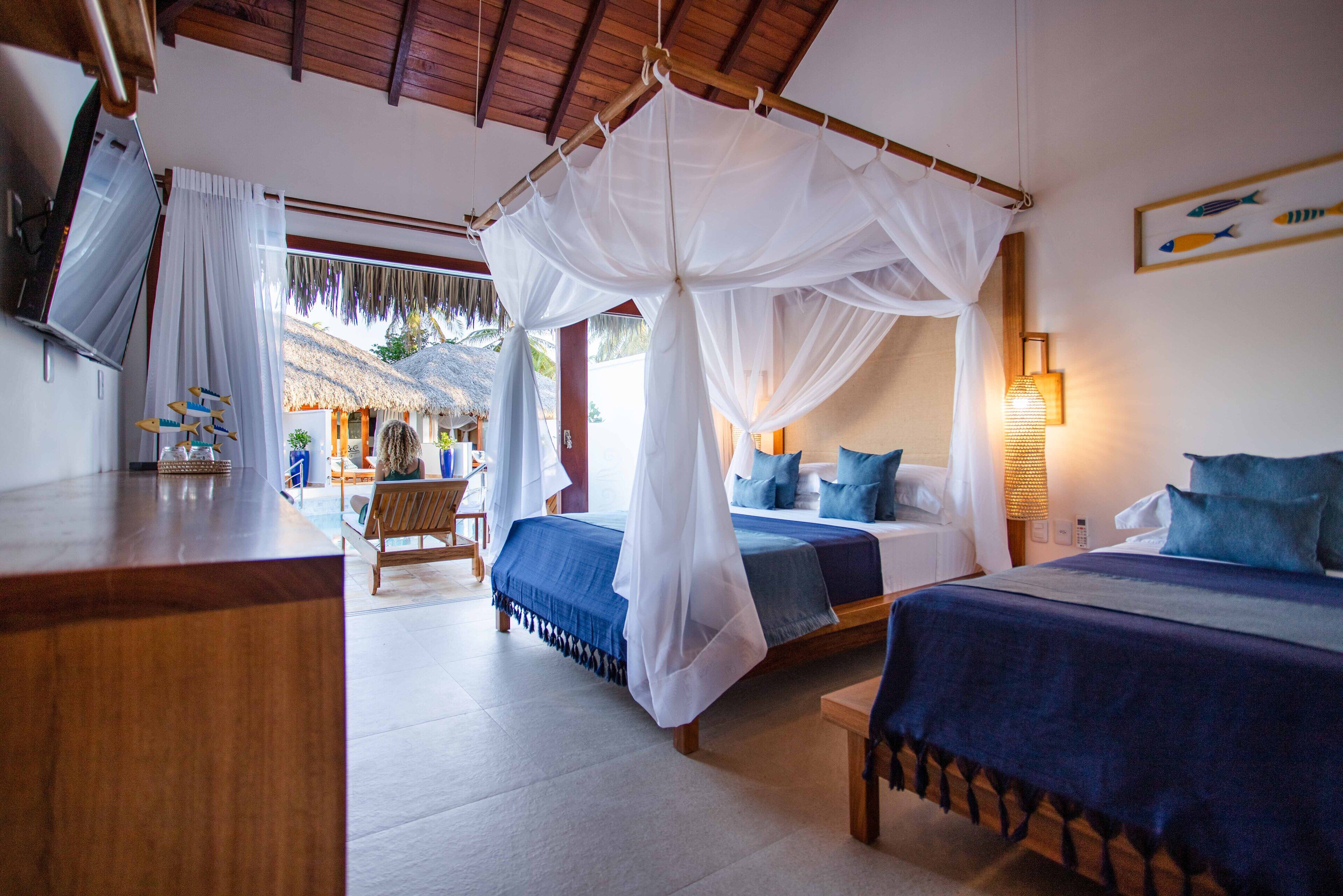 Triple Balcony Pool | 1 bedroom, Egyptian cotton sheets, premium bedding, desk