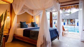 Pool Balcony Suite | 1 bedroom, Egyptian cotton sheets, premium bedding, desk