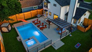 A heated pool