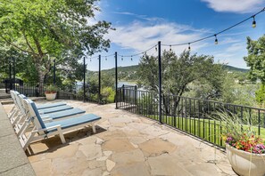 Terrace/patio - Lake Travis House w/ Private Dock, Pool & Hot Tub! (Leander)