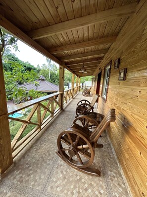 Terrace/patio - Amazing Village Eco-friendly With Pool (Imbert)