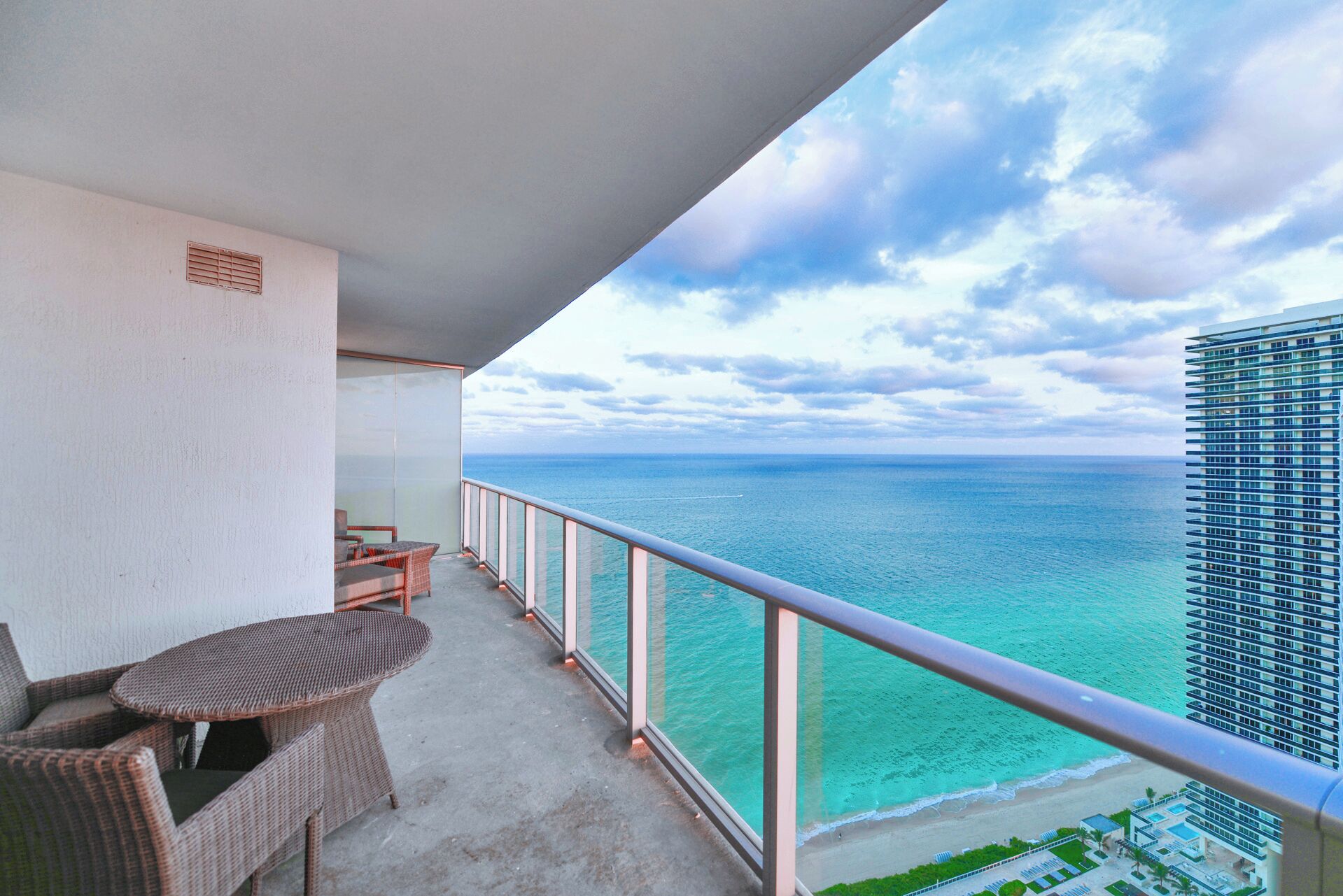 Luxe appartement, 1 slaapkamer, uitzicht op oceaan | Balkon